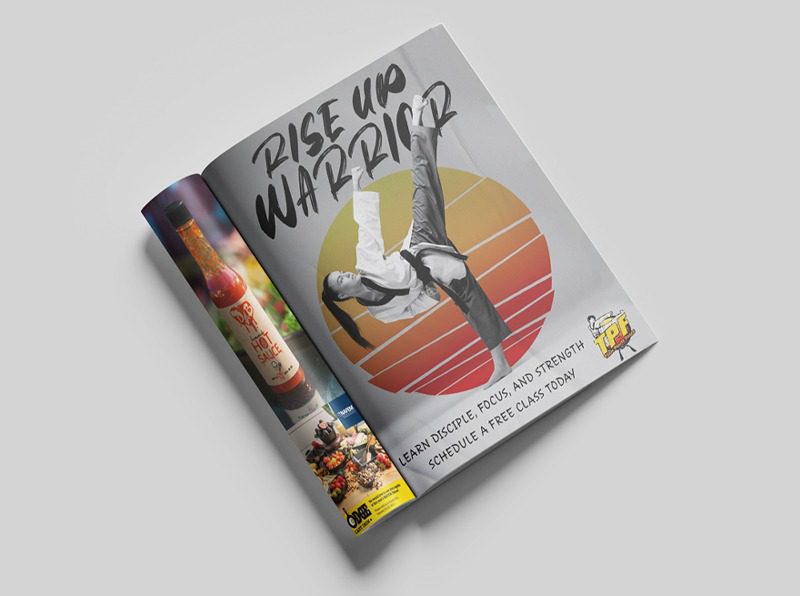 Taekwondo magazine Ad mock up