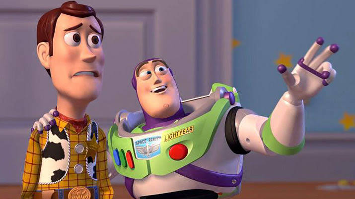 Disney's Toy Story with Woody and Buzz Lightyear